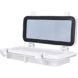 Fenêtre d'ouverture rectangulaire en verre trempé Hublot pour bateau marin Yacht rv Blanc 15-3/4 x