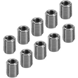 10pcs Insert de Filetage de Fil D'acier à Dent Fine Externe, Gaine de Fil D'acier Inoxydable 303,