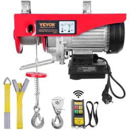 Treuil a Cable Electrique 250 kg Palan Electrique avec Telecommande sans Fil 510 w Treuil-Palan 10
