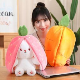 Peluche lapin carotte beurre 35cm drôle créatif doux se cachant dans Harvey sac jouets pour
