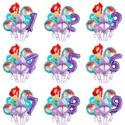 Ballons à Hélium en Forme de Queue de Poisson en Aluminium Décoration de ixd'Anniversaire Baby