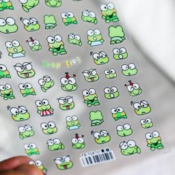 Sanurgente Keroppi-Autocollants pour Ongles de Dessin Animé Nouvel Artisanat Mince Résistant