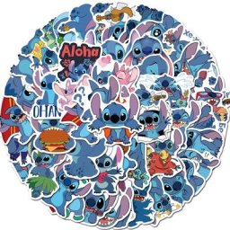 Autocollants de dessin animé Disney Lilo Stitch étiquette Scrapbooking mignon pour bagages