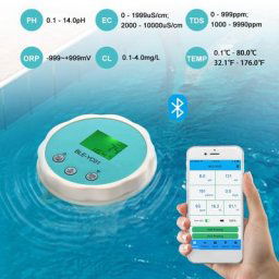 Testeur de qualité de l'eau de piscine 6 en 1 Bluetooth PH Combo ine Meter ORP EC TDS Temp CL