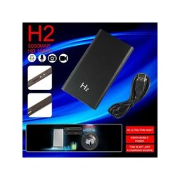 Trade Shop - Spy Cam Chamber Hidden Camera Power Bank H2 Charger 5000mah Tf Carte -