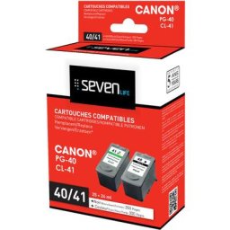 Pack de 2 cartouches compatibles canon PG40 - CL41 Seven Life
