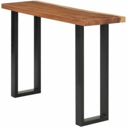 Table console Bois d'arbre à pluie massif 110x35x75 cm