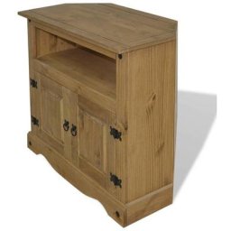 Table console Table d'entrée | Bout de Canapé Gamme Corona Pin mexicain 80x43x78 cm 25566 - Brun