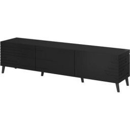 Meuble tv nova 186 cm noir mat - Noir