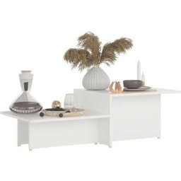 Table basse Blanc 111,5x50x33 cm