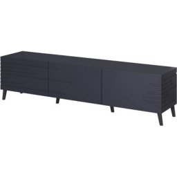 Meuble tv nova 186 cm bleu marine mat - Bleu marine