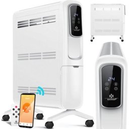 Radiateur à bain d'huile 2 500 w eco Chauffage électrique économe en énergie avec écran,