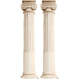 Figurine en carton - Deux Piliers Romains - Hauteur 195 cm