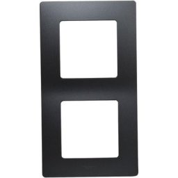 Legrand - Cadre 396416. Cadre ou plaque pour mécanisme Niloé à 2 éléments en noir.