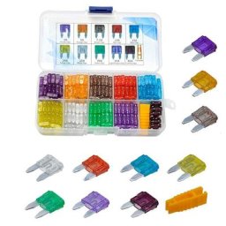 145pcs Mini Fusible de Voiture 3A 5A 7.5A 10A 15A 20A 25A 30A 35A 40A + 1 Clip de Fusible pour