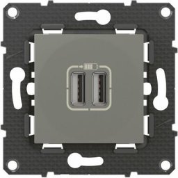 Legrand - Double chargeur usb Altège 2400 mA - Nuage - Bticino