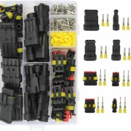 352 Pièces Imperméable à l'eau Connecteurs Connecteur Electrique de Etanche 1/2/3/4 Broches pour