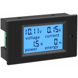 Dc Power Meter, 6.5-100V 100A Digital Multimeter, lcd Display Voltage Current Energy Monitor 12V