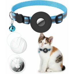 Collier pour chat, collier gps pour chat avec clochette et fermoir de sécurité, collier de chat