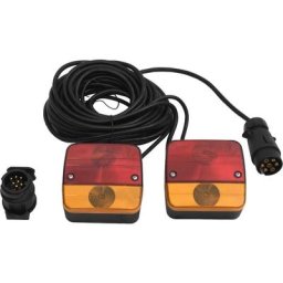 Vidaxl - Feux de remorque 2 pcs Rouge 10,5x5x9,5cm 12V ampoule classique n/a