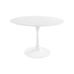 Table ronde moderne blanche Tulipa 120 cm
