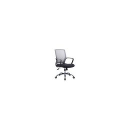 Fauteuil de bureau avec roues en acier et tissu réglable