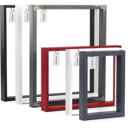 Pied de banc / Pied de bureau rectangulaire, pied de meuble en profil és d'acier, cadre 80x20 mm,