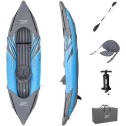 Kayak gonflable pour une personne surge elite 3,05 m - Bestway - 65143 - gris et bleu