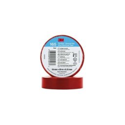 Ruban Adhésif Temflex™ 165 pvc 19mm x 20m 3M 7100184800 Rouge - Rouge