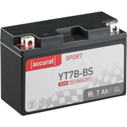 Batterie moto YT7B-BS 7Ah agm Accurat 12V 130A 150 x 65 x 94 mm Quad