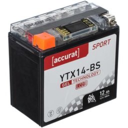 Batterie moto YTX14-BS 12Ah Gel Accurat 12V 200A 150 x 87 x 145 mm Quad