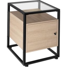 Tectake - Table de chevet Dudley 40 x 43 x 60,5 cm - Table de chevet, table d'appoint, table en