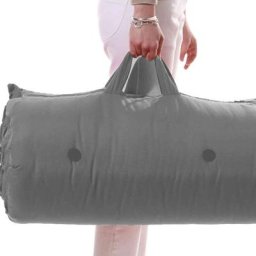 Matelas futon de voyage coton gris clair 70x190 - Gris