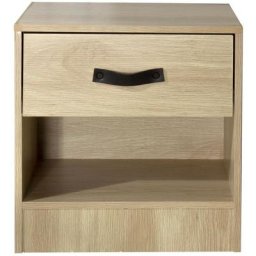 Casame - Table de chevet 1 tiroir et 1 niche - Casâme - Bois clair