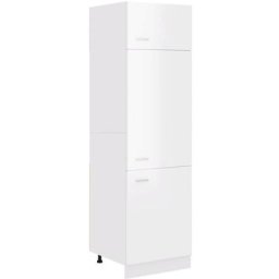 Armoire de cuisine Blanc brillant 60x57x207 cm
