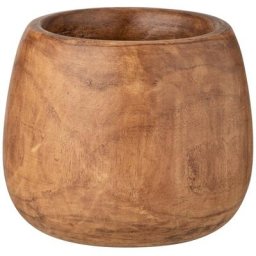 Vase bois massif marron Paulie d 27 cm