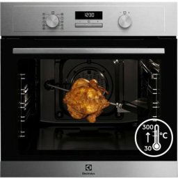 Four Encastrable Pyrolyse Electrolux EOF4P02X - Tournebroche - a+ - Chaleur pulsée - 72 l - Porte
