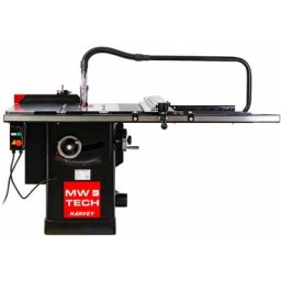 Mw-tech Harvey - Scie circulaire sur table d'atelier diam. 250 mm 1,65kw 230V butée 91cm TZ2M36