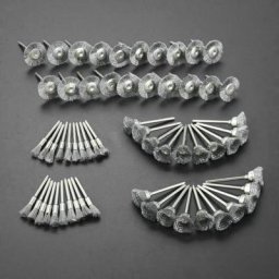 3Mm 60 Pièces Ensemble De Brosses Métalliques, Roues En Fil D'Acier Ensemble De Brosses à Stylo