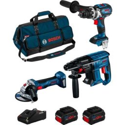 Bosch Kit BK3011BAG (gbh 18V-21 gsr 18V-110 c gws 18V-7 2 x 5,5 Ah ProCORE GAL18V-40 hd bag)