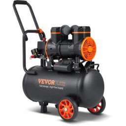Vevor - Compresseur a Air Silencieux Sans Huile 24L 1450W 5,7m3/h a 6,2bar 70dB
