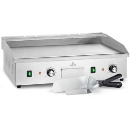 Barbecue électrique Klarstein grillmeile 4400 - 2x2200w plaque de cuisson - surface lisse - Acier