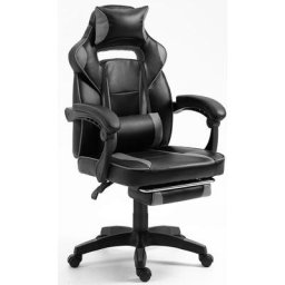 BOLLI Chaise Gaming - Chaise Bureau Ergonomique avec Repose-Pied - Fauteuil Gaming avec Soutien