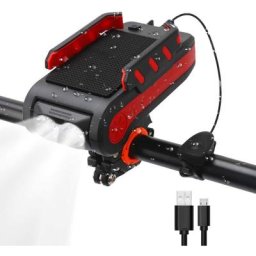 Accessoires de vélo, Phare de vélo multifonction avec support de téléphone portable 4000 mAh Power