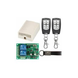 Récepteur Universel 433,92 MHz Radio Récepteur 2 Canaux avec Télécommande pour Portes de Garage