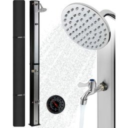 Douche Solaire 35 litres 216cm incl. Capot de Protection avec thermomètre intégré pommeau de Douche