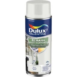 Ecran+ multi-supports exterieure - Peinture en Phase Aqueuse Éxtérieur - Satin Blanc aérosol 400 ml