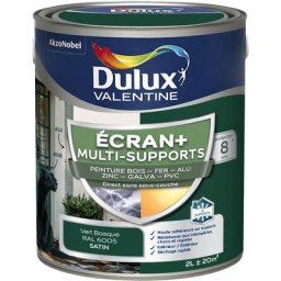 Ecran+ multi-supports exterieure - Peinture en Phase Aqueuse Éxtérieur - Satin Vert Pays Basque 2 l