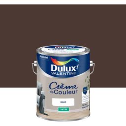 Peinture Crème De Couleur Satin Wengé 5L Dulux Valentine Wengé