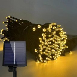 Guirlandes lumineuses solaires avec 8 Modes d'éclairage 100M 1000 led Blanc - Aufun